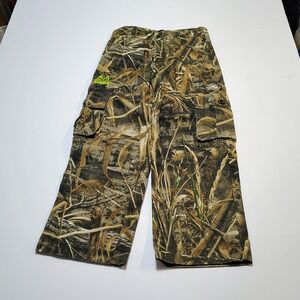 Realtree Max 5 Camo Cargo Pants Youth Kids Size 6 7 8 Outdoor Hunting Fishing